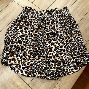 Express high waisted cheetah shorts. Size medium